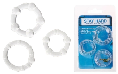 Набор эрекционных колец Stay hard CN-330300012 Clear - 1