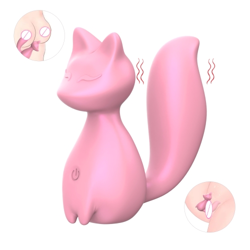 Мини-вибратор клиторальный в форме лисы светло-розовый Every Night Toys Doris 10 режимов вибрации - 1