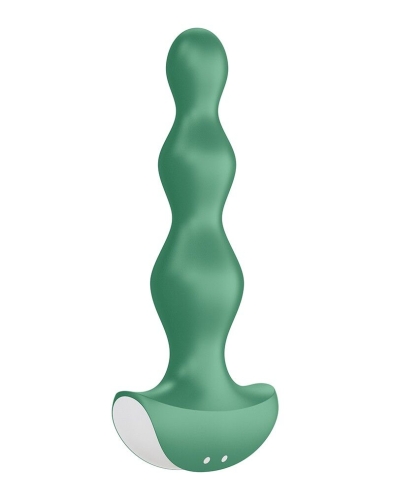 Анальний 12/3, 2 см стимулятор-намистини з двома моторами Satisfyer Lolli-Plug 2 (green) Пробка Лоллі - 3