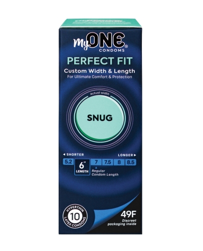Презервативы ультратонкие с дополнительной смазкой ONE MyONE Snug Размер 49Д 10 штук - 1