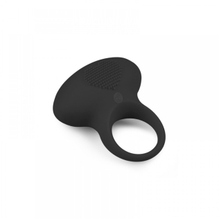Эрекционное виброкольцо черного цвета EasyToys Vibrating Cock Ring