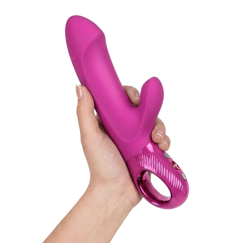 Пульсатор для точки G з кліторальним відростком фіолетовий Fun Factory Bi Stronic Embrace - 7