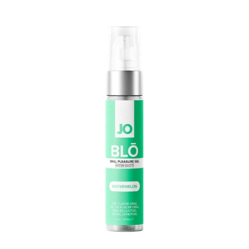 Оральный лубрикант на водной основе со вкусом арбуза System JO BLO - Watermelon 30 мл - 1