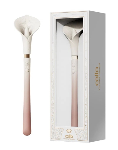 Двосторонній вібратор у формі квітки кали рожевого кольору Zalo Calla Blossom - 8
