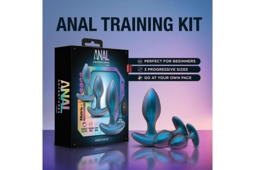 Набір анальних вібропробок на пульті управління блакитні Blush Anal Adventures - 4