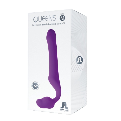 Страпон безчасний M бузкового кольору Adrien Lastic Queens - 4
