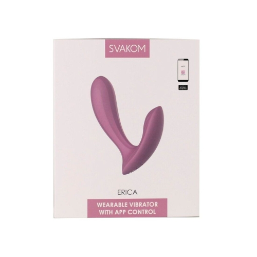 Смарт вібратор в рожевий трусики Svakom Erica Romantic 2 мотора - 8