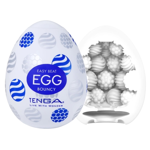 Набір мастурбаторів-яєць прозорого кольору Tenga Egg Standard 3 Pack 2 Twister, Bouncy, Silky 3 штуки - 3