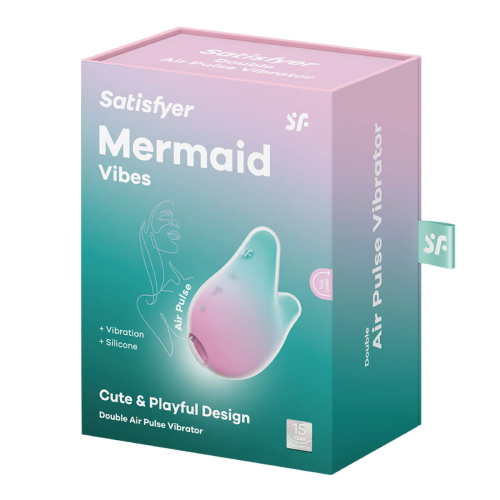 Вакуумный клиторальный стимулятор розово ментоловый Satisfyer Mermaid Vibes - 5