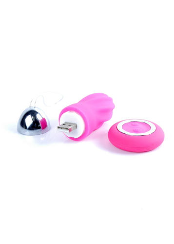 Віброяйце з пультом ДУ рожеве Remoted controller egg 0.1 USB - 5
