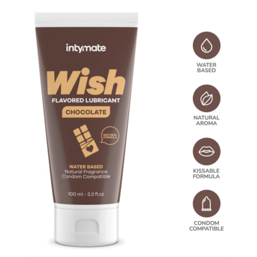 Оральный лубрикант на водной основе со вкусом шоколада Intimateline Intymate Wish 100мл - 3