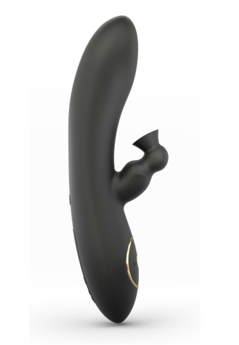 Вібратор кролик з вакуумною стимуляцією клітора чорний Dorcel DIVINE RABBIT - 1