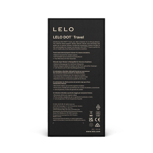Клиторальный вибратор фиолетового цвета Lelo DOT Travel - 4