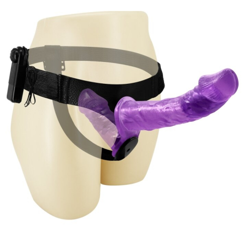 Страпон на трусиках с вибрацией с 2-мя вибромоторами ULTRA PASSIONATE HARNESS STRAP-ON - 4