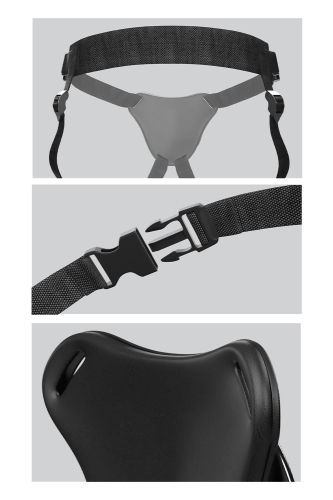 Трусики для страпона с присоской чёрные Pipedream Body Dock Original - 5