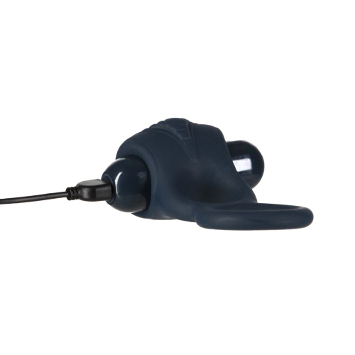 Подвійне ерекційне кільце Lux Active Triad-Vibrating Dual Cock Ring з вібропулею і пультом ДУ - 5