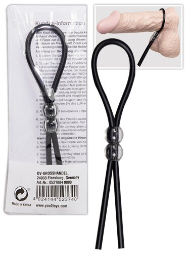Эрекционное кольцо в виде лассо для пениса Cock &amp;amp; Ball Loop 521884 - 1
