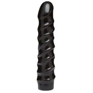 Фаллоимитатор 20,3 см/3,8 см гибкий спиральный Doc Johnson CodeBlack - 8 Inch Raging Hard-Ons Dong - Виниловый
