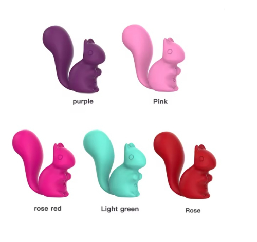 Мини-вибратор клиторальный в форме белочки фиолетовый Every Night Toys Debbie 10 режимов вибрации - 6