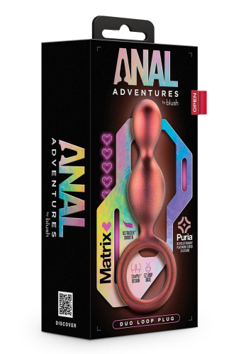 Анальна ялинка з кільцем коричнева Blush Anal Adventures - 4