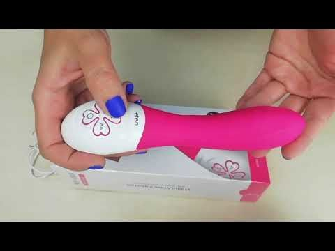 Вибратор силиконовый красного цвета Leten Lily - 2