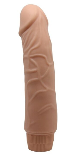 Вібратор реалістик бежевий BARBARA 7.6 Jeff MULTI-SPEED VIBRATOR - 4