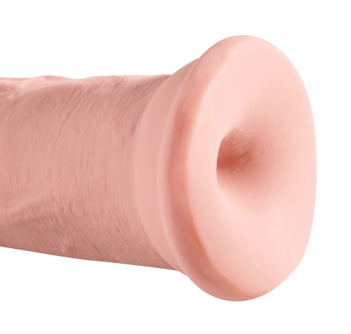 Фалоімітатор реалістичний на присосці тілесного кольору Pipedream King cock plus triple density cock - 4