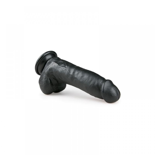 Фаллоимитатор реалистичный с присоской черыный EasyToys Realistic Dildo 20 см - 2