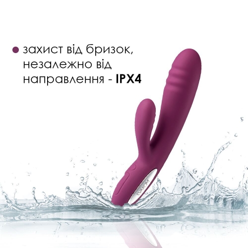 Вибратор кролик для точки Джи и клитора фиолетовый Svakom Adonis - 5