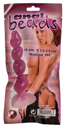 Анальні кульки на присосці рожевого кольору You2Toys Anal Beads - 1