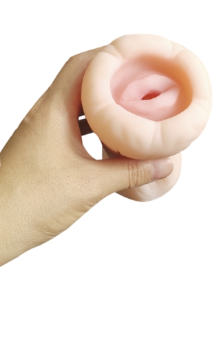 Мастурбатор ротик телесного цвета Qianyue Gentle hole - 3