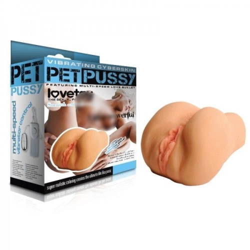Мастурбатор реалістичний Вагіна Lovetoy Pet pussy тілесний - 2