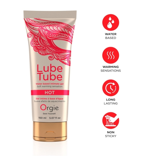 Лубрикант с разогревающим эффектом на водной основе Orgie Lube Tube HOT 150 мл - 3