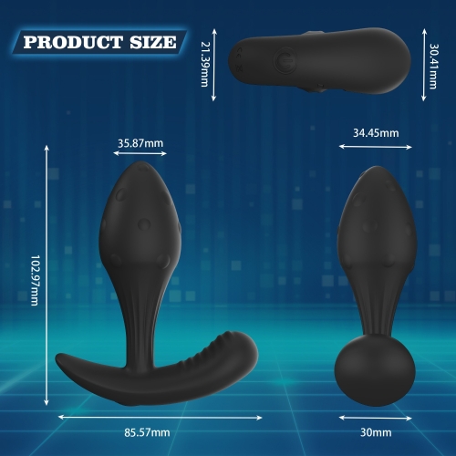 Вібромасажер простати з дистанційним керуванням чорний Every Night Toys Miah - 4