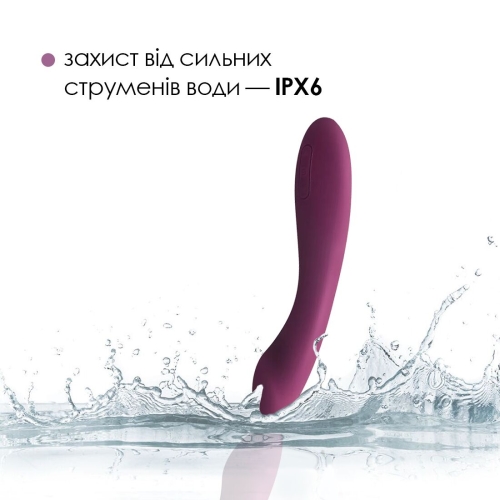Вібратор для точки G фіолетового кольору Svakom Amy 2 - 4