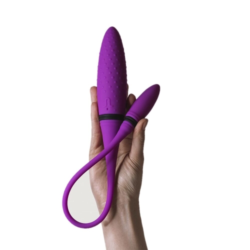 Подвійний вібратор Adrien lastic AD-2 з пультом LRS - 4