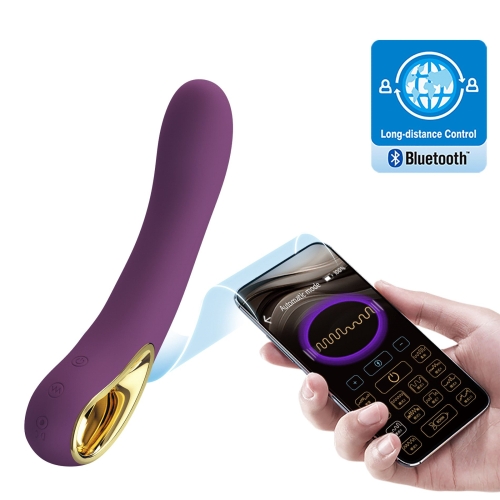 Смарт вибратор вагинальный фиолетового цвета Lybaile Pretty Love Ethan Mobile APP Control - 6