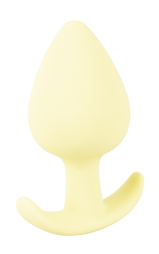 Міні анальний затор жовтого кольору Soft Silicone Mini Butt Plug - 5