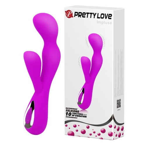 Вібратор зі стимуляцією клітора LYBAILE Pretty Love IMPULSE - 1