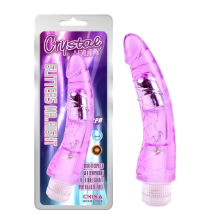 Вібратор рожевий гелевий Chisa Glitters Mr.Right