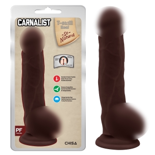 Фалоімітатор реалістичний на присоску коричневий CHISA Carnal Pleasure