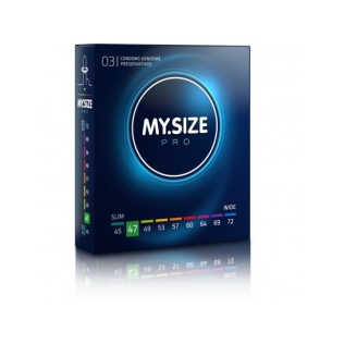 MY SIZE PRO презервативи 47 мм 3 штуки Май Сайз про веганські