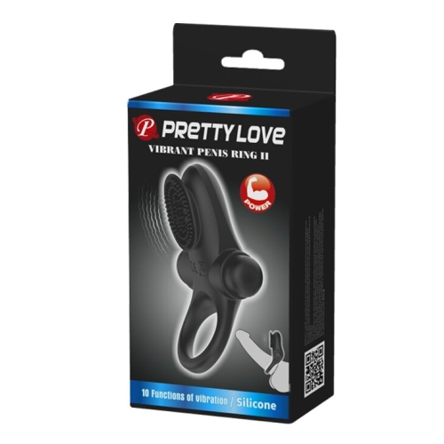 Кільце ерекційне з вібро-стимуляцією клітора Pretty Love Vibrant penis ring II BI-210205 - 10
