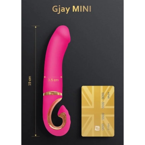 Вібратор нереалістичний вагінальний рожевий Gvibe Gjay довжина 190 мм - 4