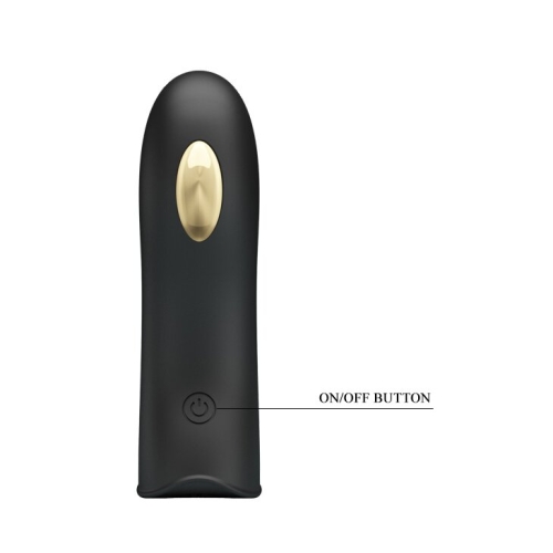 Клиторальный стимулятор с электростимуляцией на палец черный Pretty Love MARICO Fingering Electric Vibrator - 9