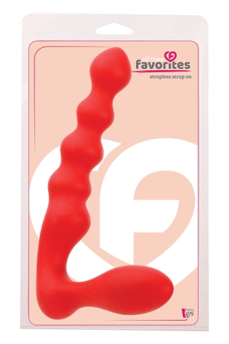 Анальні кульки силіконові червоні PURRFECT SILICONE Butt PLUG - 2