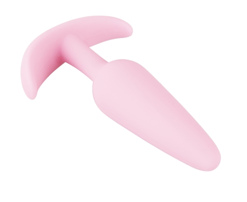 Анальна пробка конусоподібна фіолетового кольору Soft Silicone Mini Butt Plug - 4