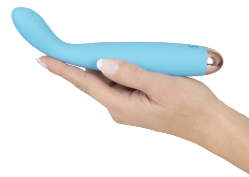 Вибратор вагинальный и точки G синего цвета Soft Silicone - 9