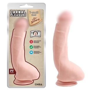 Фалоімітатор на присоску реалістичний бежевий CHISA Carnal Pleasure Latin