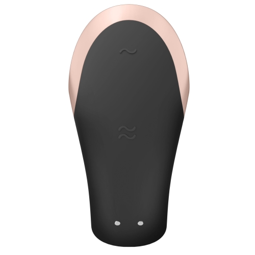 Смарт-вибратор 7,5/3 см для пар Satisfyer Double Love (Black) с пультом Сатисфаер - 4